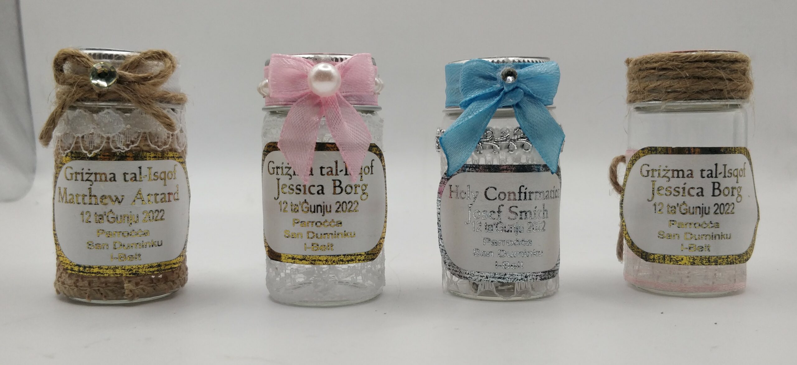CONFIRMATION BOTTLES W ROSARY