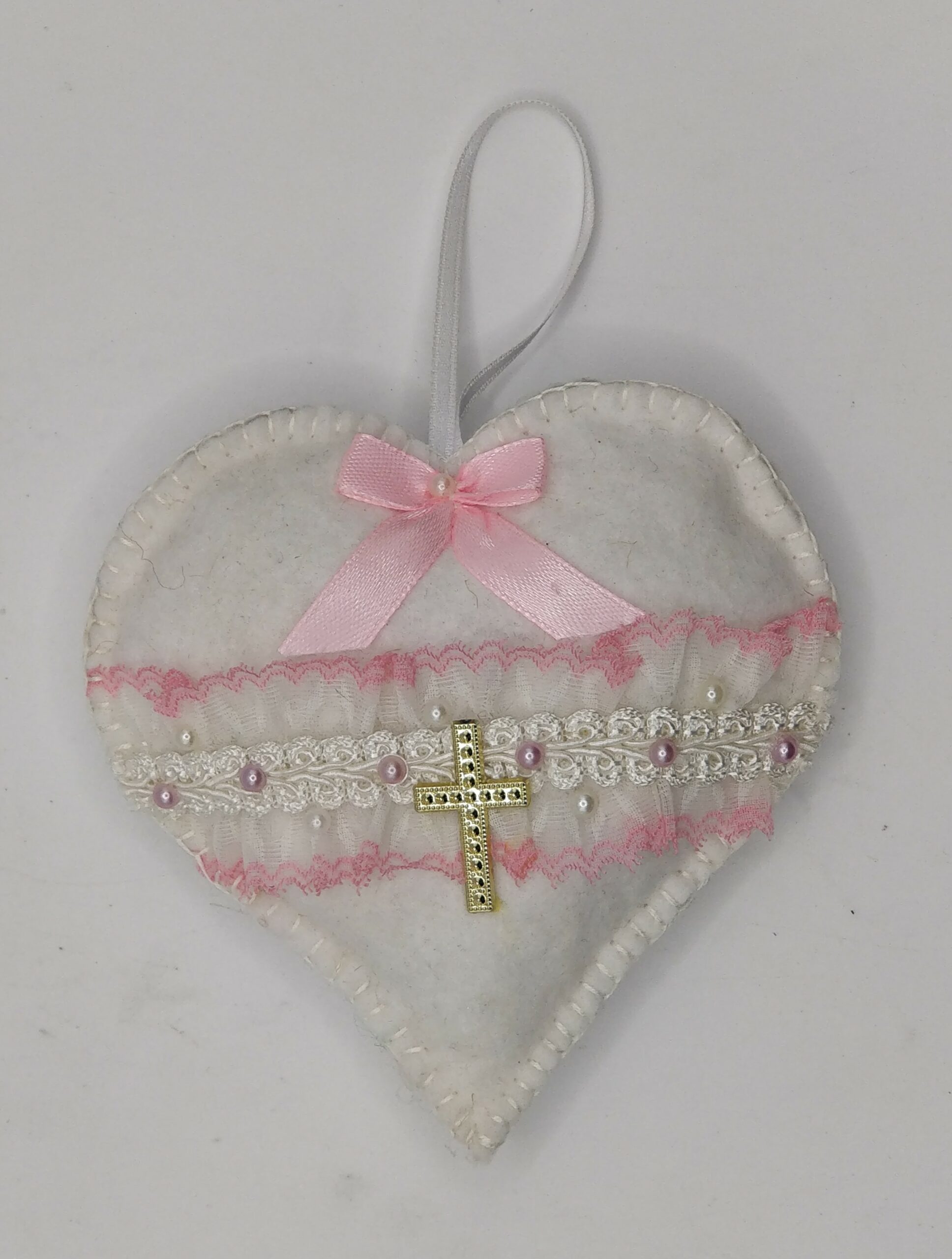 HANGING SMALL CUSHION HEART SHAPE GIRL