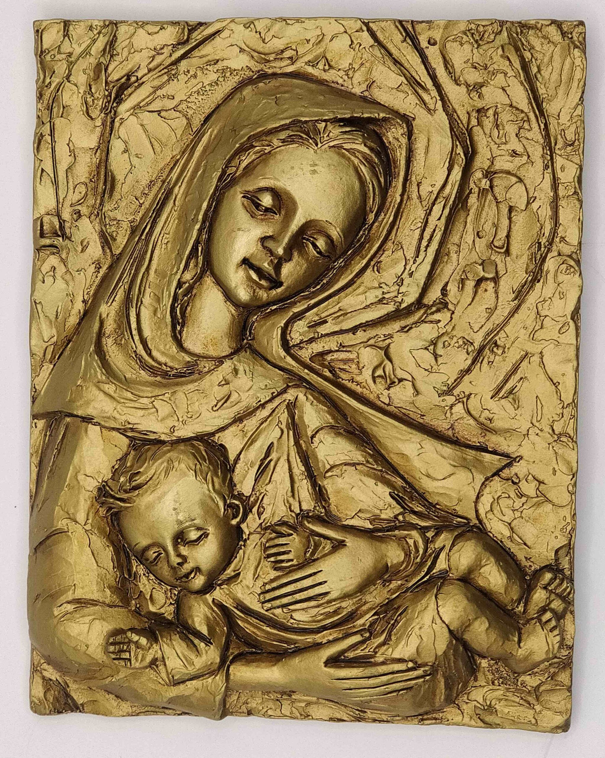 1392D2:  MADONNA CON BAMBINO 13X16CM